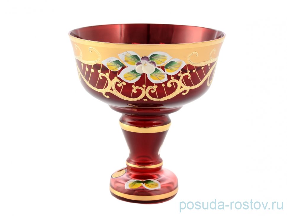 Конфетница 13 см н/н красная "Лепка" SC / 146907