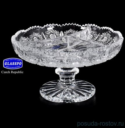 Менажница 17 см н/н &quot;Glasspo /Хрусталь резной&quot; / 028452