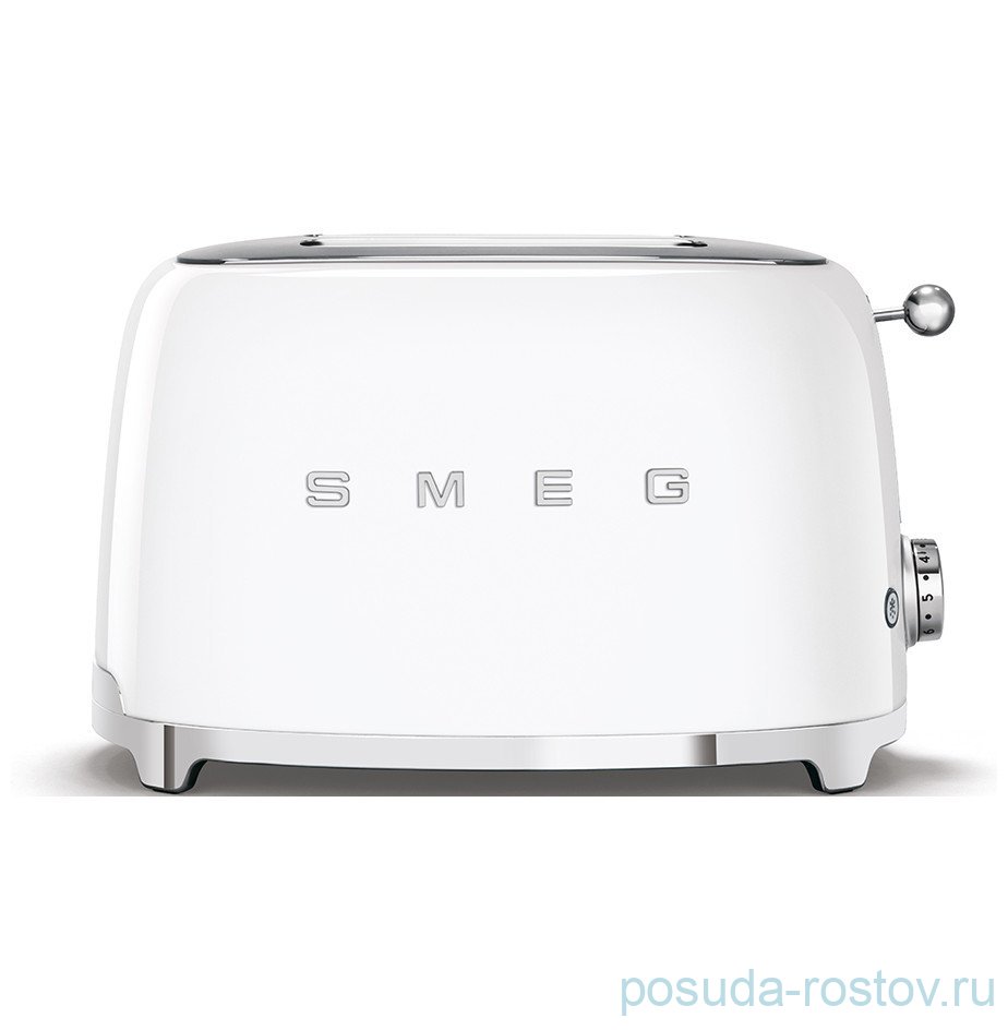 Тостер на 2 ломтика 950 Вт белый "Smeg"  / 233783