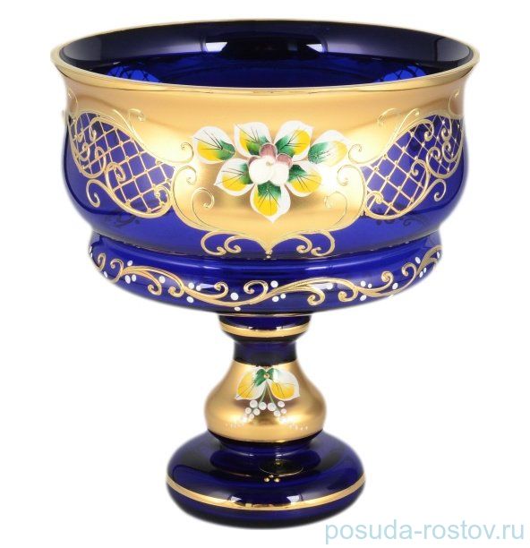 Конфетница 21 см н/н "Лепка синяя" И-В / 099961