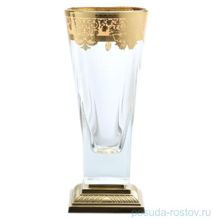 Ваза для цветов 38 см н/н &quot;Наталия /Золотой узор /Бежевая&quot; / 137575