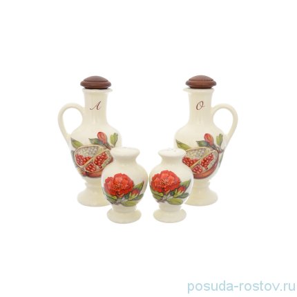Набор для специй 5 предметов h-25 см &quot;Artigianato ceramico /Гранат&quot; / 252603