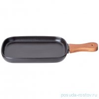 Блюдо 12,5 х 19,5/29 см с деревянной ручкой &quot;Native&quot;  / 350141