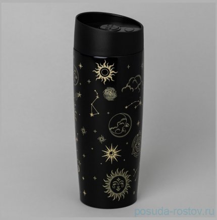 Термокружка agness supernova black 360мл / 364265