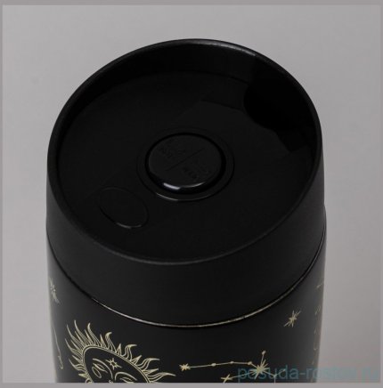 Термокружка agness supernova black 360мл / 364265