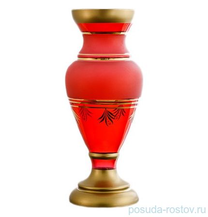 Ваза для цветов 40 см красная &quot;Nd Art /с золотом&quot; / 036443