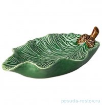 Блюдо 26,5 х 15,5 х 6,5 см Лист &quot;Green pine&quot;  / 355568