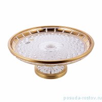 Ваза для фруктов 30,5 см н/н &quot;Хрусталь /Золотые окошки&quot; / 167638