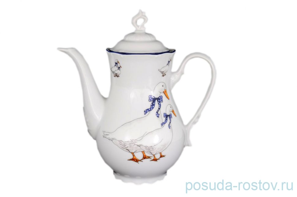 Кофейник 1,2 л "Констанция /Гуси" / 020216