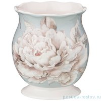 Подставка для чайных ложек 9 см голубая &quot;белый цветок&quot; / 230696