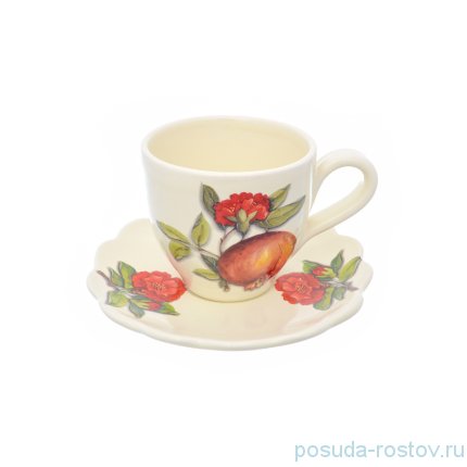 Набор кофейных пар 90 мл 6 шт &quot;Artigianato ceramico /Гранат&quot; / 233005