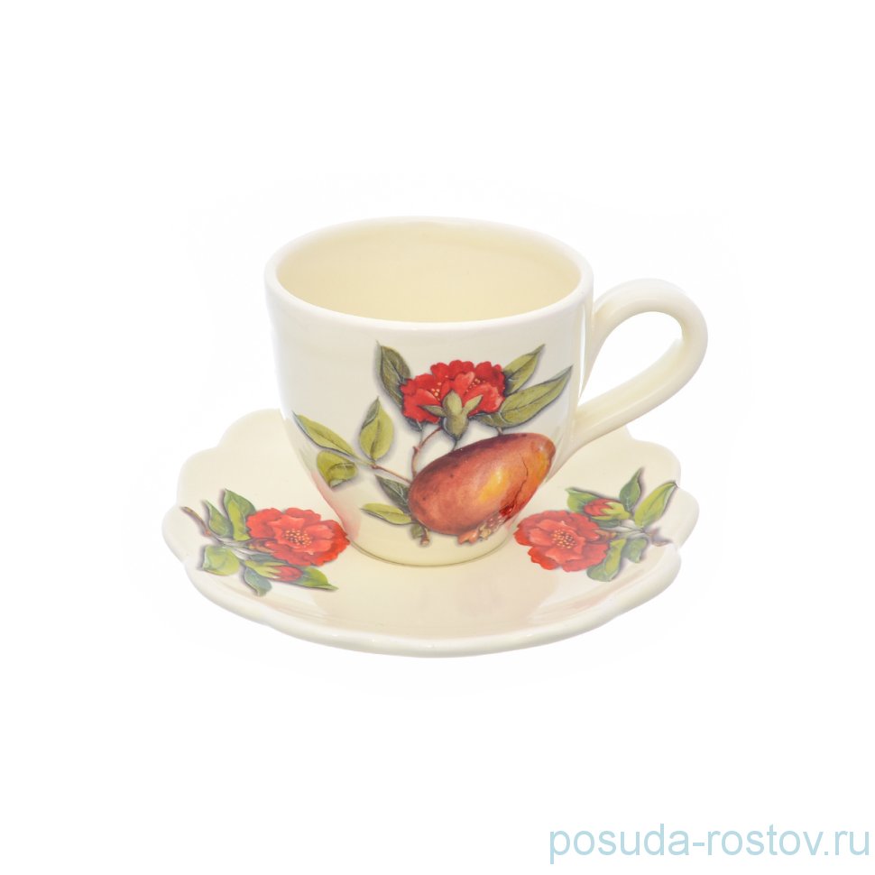 Набор кофейных пар 90 мл 6 шт "Artigianato ceramico /Гранат" / 233005