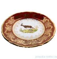 Блюдце 15,7 см 1 шт &quot;Мария-Тереза /Охота красная&quot; / 255590