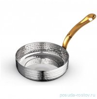 Сковородка 12 x 3.5 см круглая мини с одной ручкой для подачи &quot;Hammered&quot; / 370376