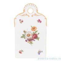 Доска для нарезки 24 см &quot;Корона /Мейсенский букет&quot; / 159704