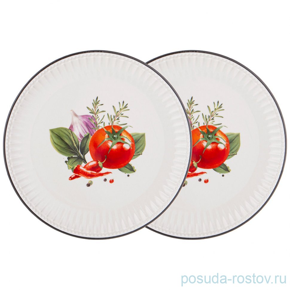 Набор тарелок 21 х 1,8 см 2 шт "Kitchen passions"  / 332284