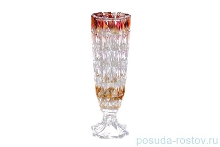 Ваза для цветов 33 см н/н &quot;Диаманд /Пикалино /янтарно-красная&quot; R-G / 124682