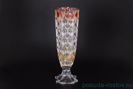 Ваза для цветов 33 см н/н &quot;Диаманд /Пикалино /янтарно-красная&quot; R-G / 124682