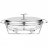 Мармит 2 отсека 2,6 л овальный silver Agness / 336647