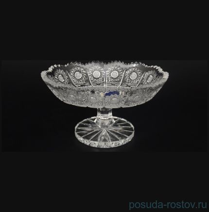 Вазочка 16 см н/н &quot;Glasspo /Хрусталь резной&quot; / 049187