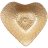 Блюдо 16 х 15 х 3 см Сердце &quot;Gold shiny /Heart&quot; / 226073