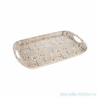 Поднос 44 х 30 см прямоугольный с ручками &quot;FANCY HOME&quot; / 157162