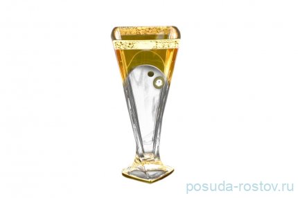 Ваза для цветов 28 см н/н &quot;Квадро /Амбер с золотом&quot; / 099965