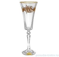 Бокалы для шампанского 180 мл 6 шт &quot;Алекс /Трилистник золотой&quot; / 029886