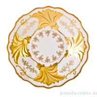 Блюдо 31 см круглое Ютта &quot;Кастэл /Золотой цветочный узор&quot; / 223430