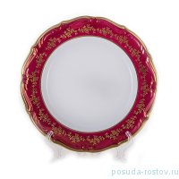 Блюдо 32 см круглое &quot;Мария-Тереза /Барокко Красный&quot; / 211857