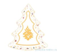 Блюдо 20 см Ёлочка &quot;Christmas world /Toys yellow&quot; / 273738
