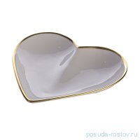 Салатник 13 см Сердце &quot;Престиж /Отводка золото&quot; / 159574