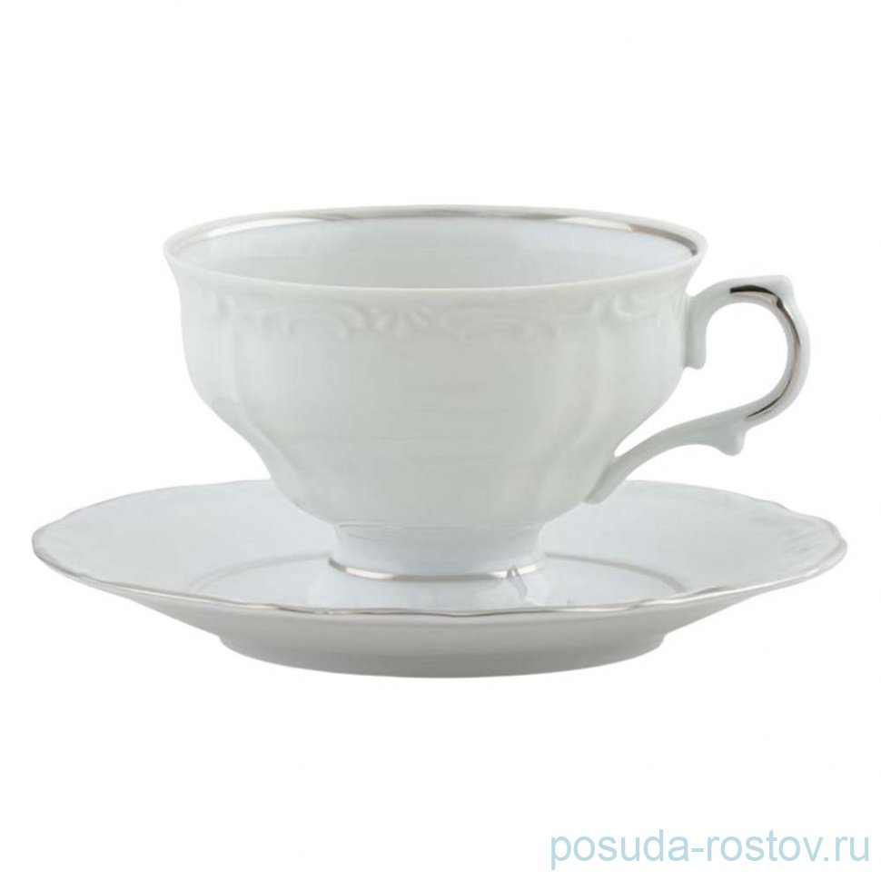 Набор чайных пар 220 мл 6 шт "Престиж /Marquise Platinum" / 366514