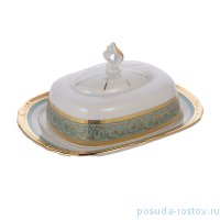 Масленка &quot;Констанция /Серо-голубая полоса с золотом&quot; / 165249