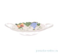 Блюдо 40 х 30 см круглое с ручками &quot;Фрукты&quot; / 261882