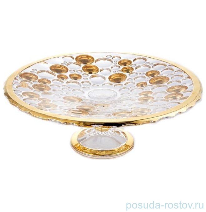 Ваза для фруктов 36 см н/н "Ирена /Болла /Золото D2" / 151601