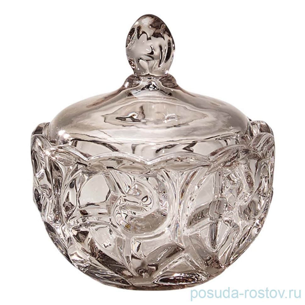 Конфетница 12 х 12 см с крышкой "Elegia smoky" / 368679