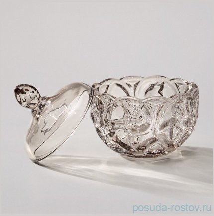 Конфетница 12 х 12 см с крышкой &quot;Elegia smoky&quot; / 368679