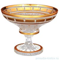 Фруктовница 30 см н/н &quot;Bohemia gold /Золотые окошки&quot; 6 / 115926