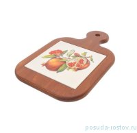 Разделочная доска 31 х 20 см с ножом &quot;Artigianato ceramico Гранат&quot; / 233004