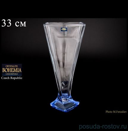 Ваза для цветов 33 см н/н &quot;Квадро /Синее дно&quot; / 075785