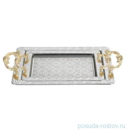 Набор подносов 2 шт прямоугольные &quot;Rectangular V /серебро&quot; / 272549