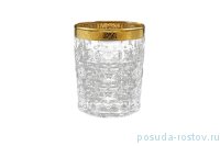 Стаканы для виски 230 мл 6 шт &quot;Диаманд /Золотой цветочный кант&quot; / 155305