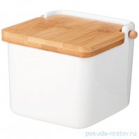 Банка для сыпучих продуктов 11,6 х 11,3 х 10,7 см с деревянной крышкой &quot;Native&quot; / 334708