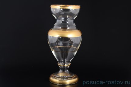 Ваза для цветов 40 см &quot;Матовая полоса /золото&quot; SC / 132523
