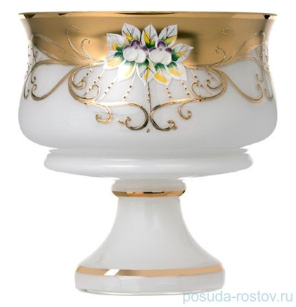Ваза для фруктов 28 см н/н &quot;Лепка белая&quot; / 091576
