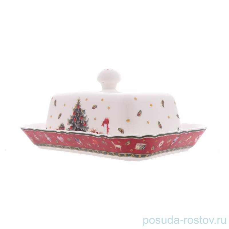 Маслёнка 17 х 12 х 2,6 см "Christmas world /Bordo" / 337488