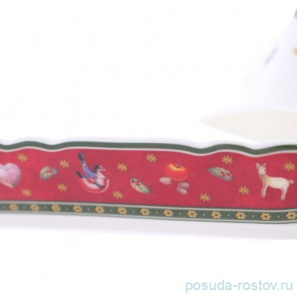Маслёнка 17 х 12 х 2,6 см &quot;Christmas world /Bordo&quot; / 337488