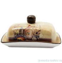 Маслёнка с крышкой 17,5 х 13,5 х 9 см / 130101