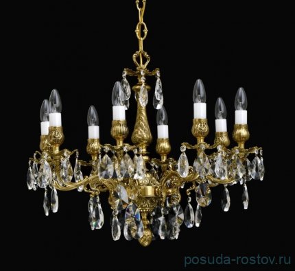 Люстра 8 рожковая хрусталь &quot;Проусек&quot; 68 х h-53 x 12,5 kg / 098521